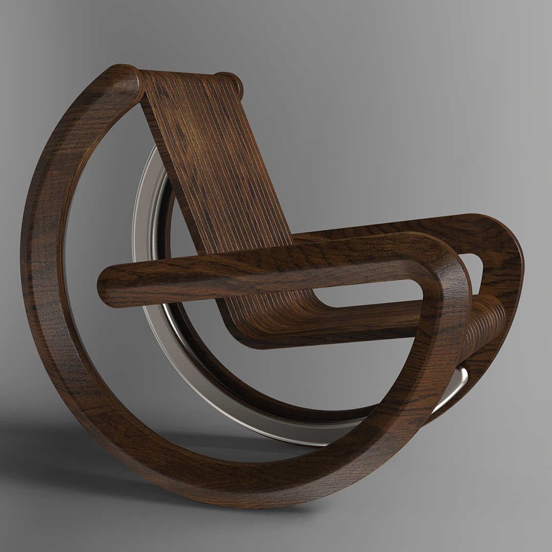 Classic Curve Rocker Rocking Chair