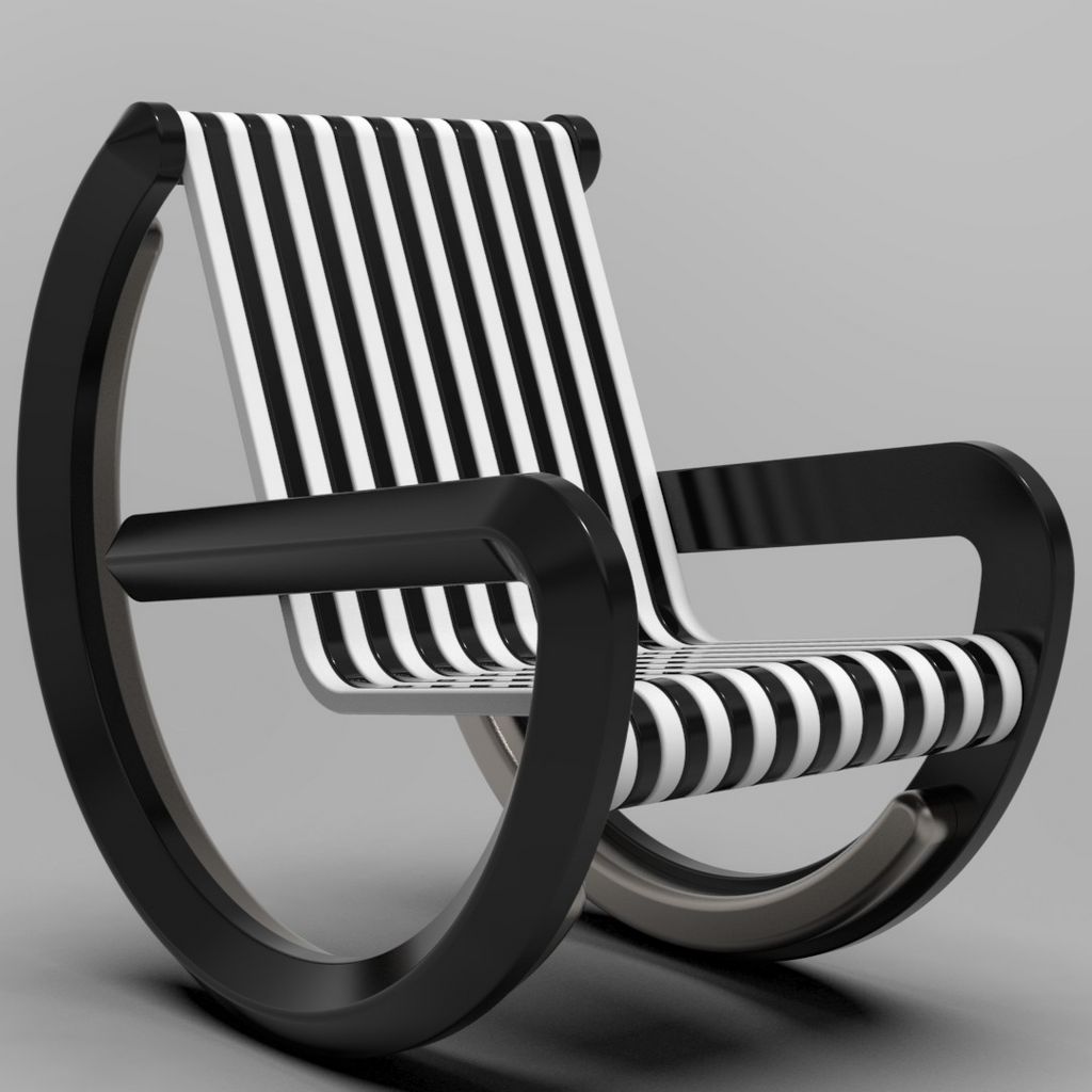 Classic Curve Rocker Rocking Chair