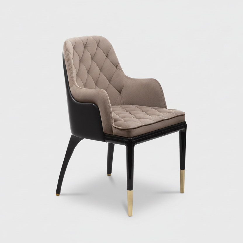 Dual Tone Bucket Dining Chair