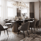 Luxe Lattice Dining Chair