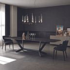 Metallic Nook Dining Table (6-8 Seater)