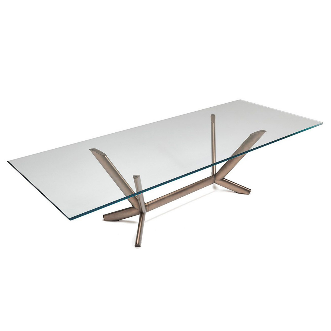 Metallic Nook Dining Table (6-8 Seater)