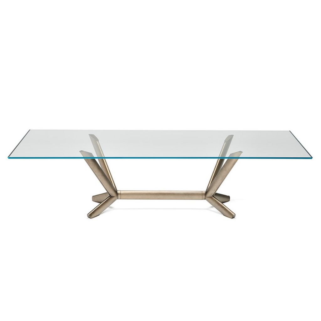 Metallic Nook Dining Table (6-8 Seater)