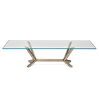 Metallic Nook Dining Table (6-8 Seater)