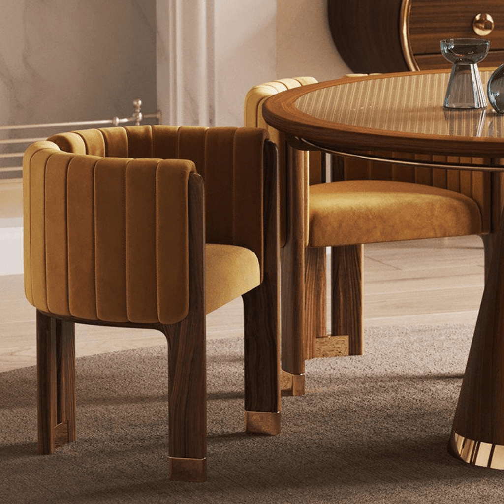 Luxe Lattice Dining Chair