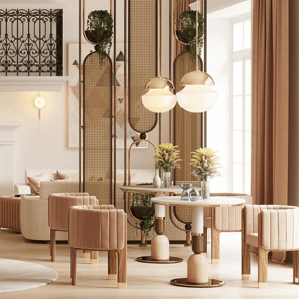 Luxe Lattice Dining Chair