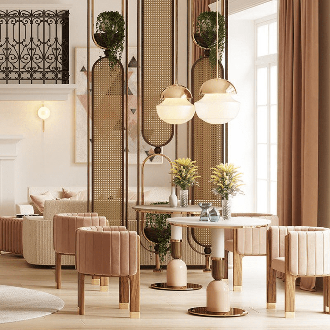 Luxe Lattice Dining Chair