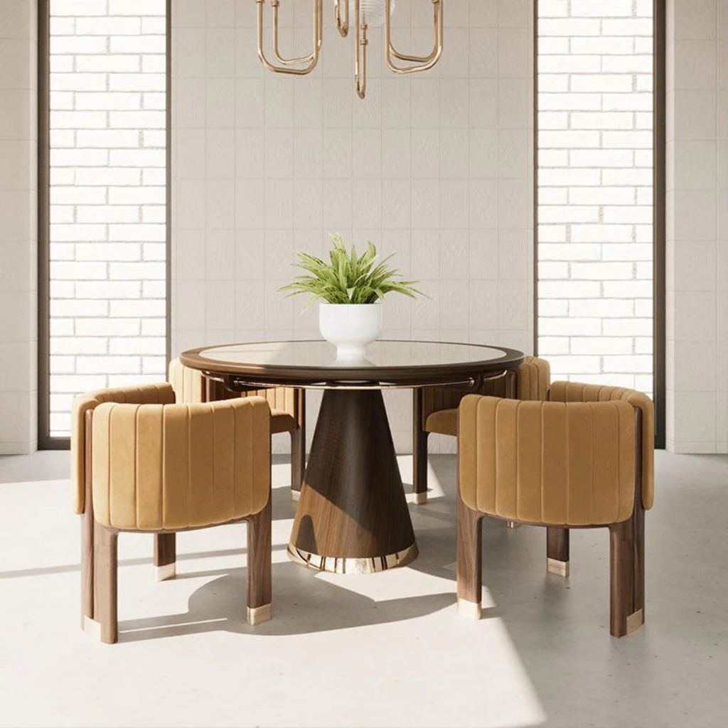 Luxe Lattice Dining Chair