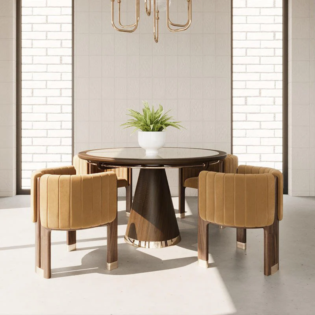 Luxe Lattice Dining Chair
