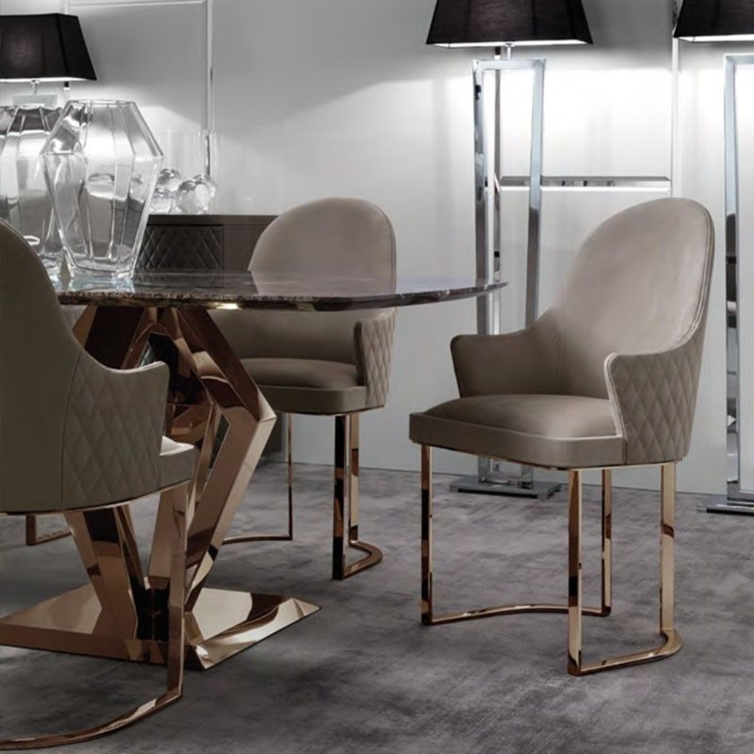 Quilted Glit Dining Chair