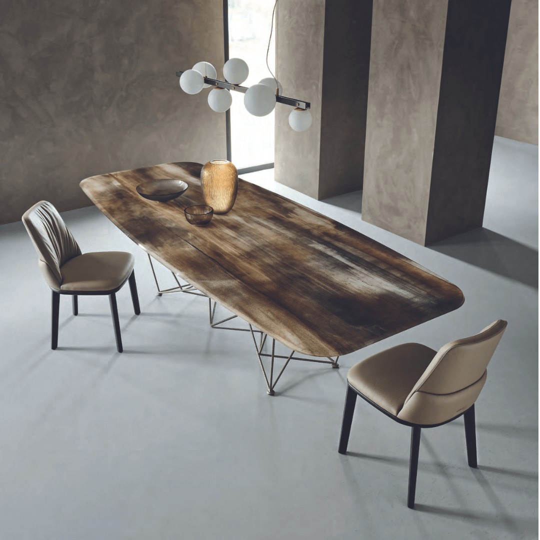 Rustic Linen Dining Chair