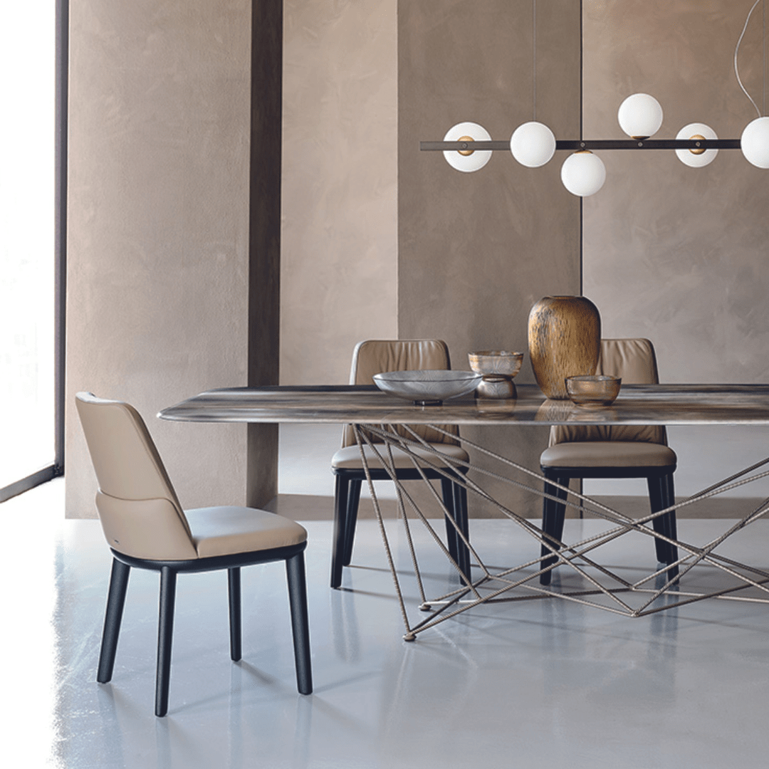 Rustic Linen Dining Chair