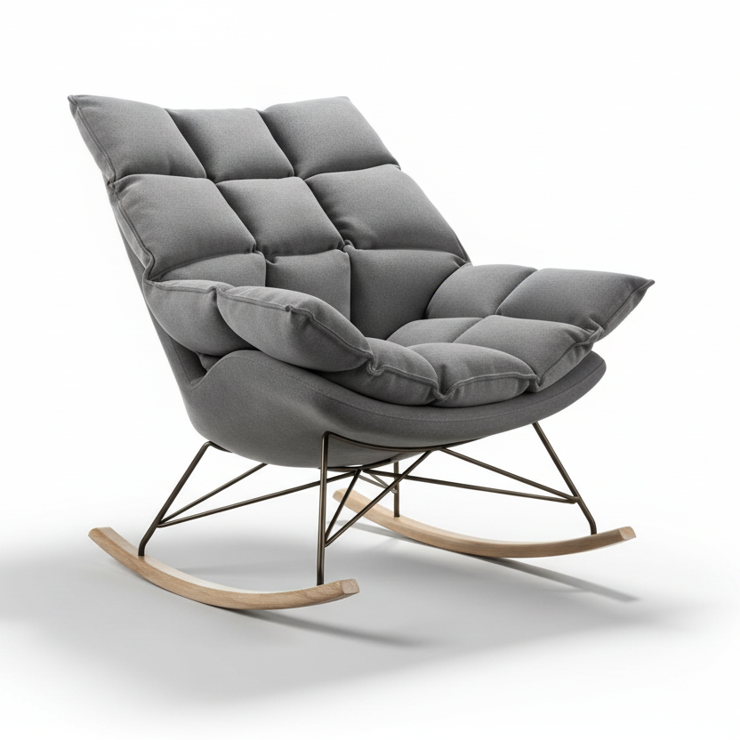 Serene Swivel Rocking Chair
