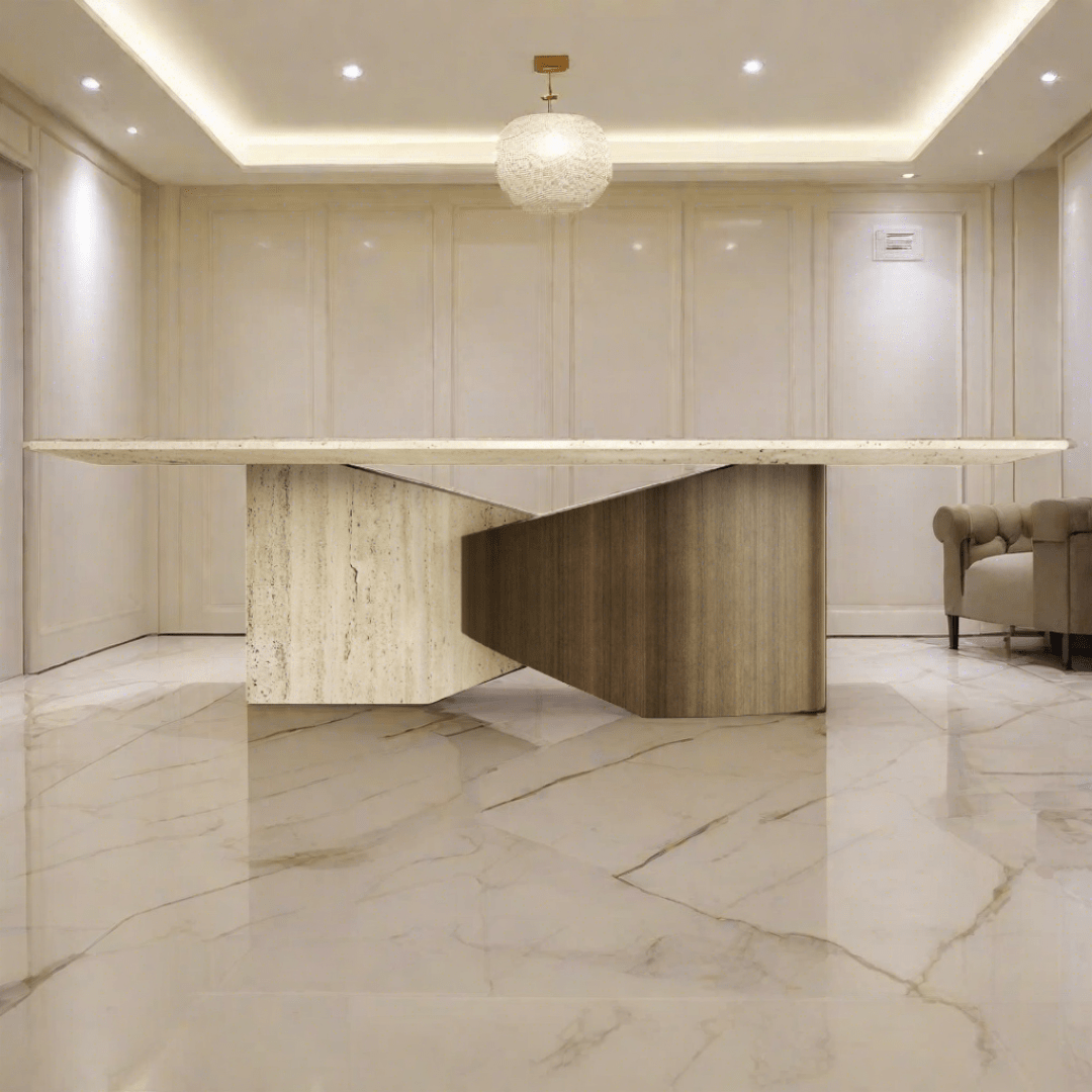 Svelte Slope Dining Table (6-8 Seater)