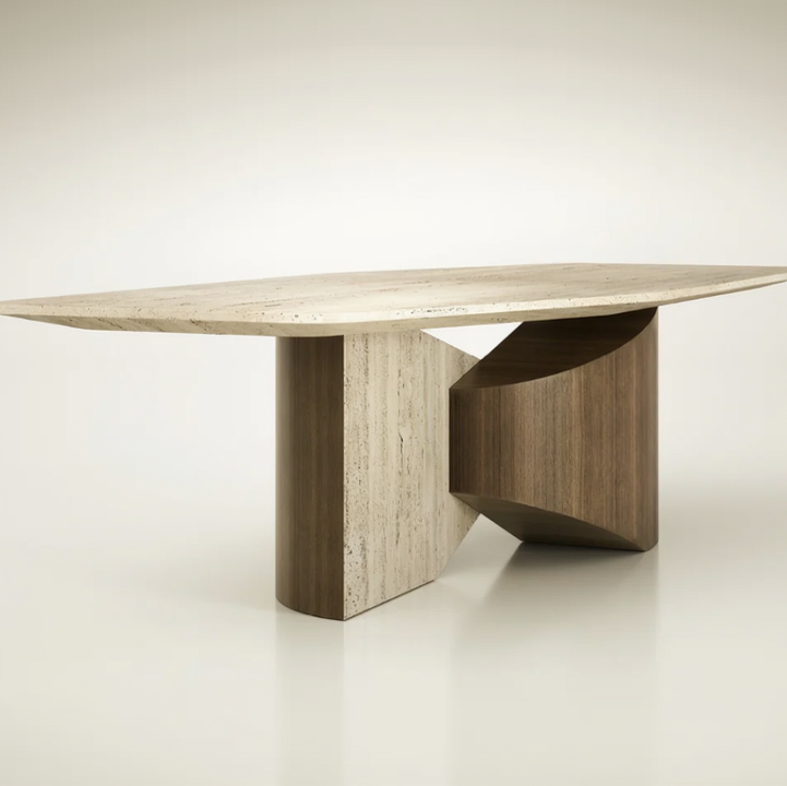 Svelte Slope Dining Table (6-8 Seater)