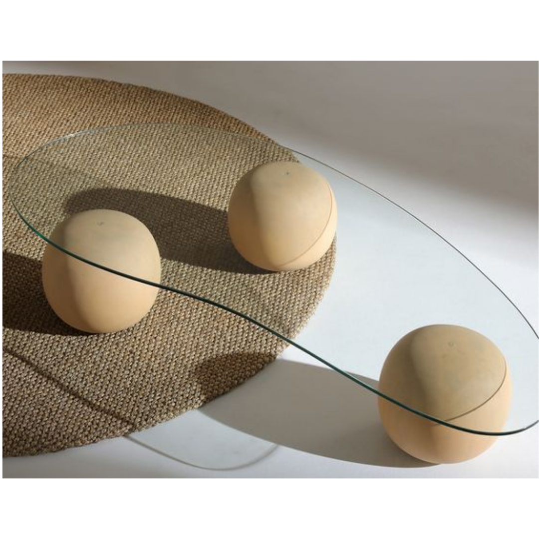 Wooden Spheres Coffee Table