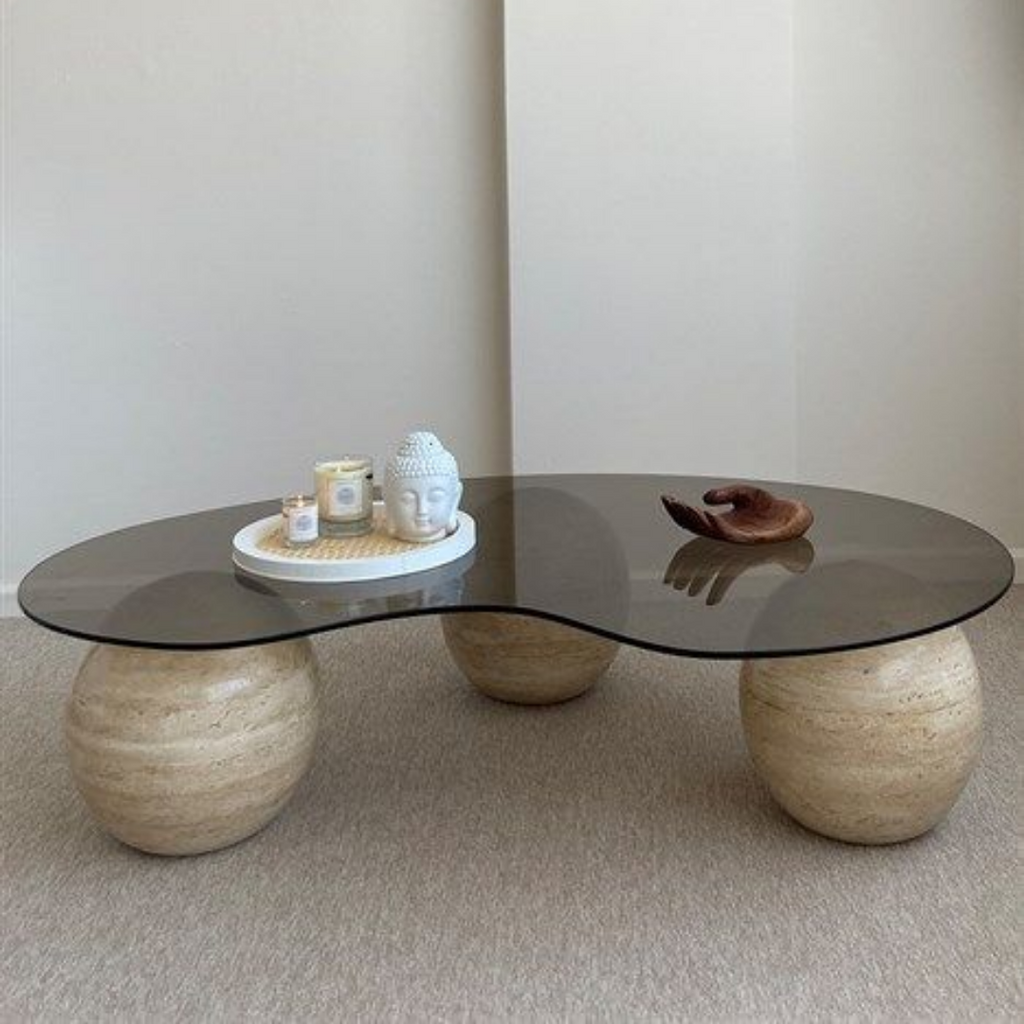 Wooden Spheres Coffee Table