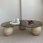 Wooden Spheres Coffee Table