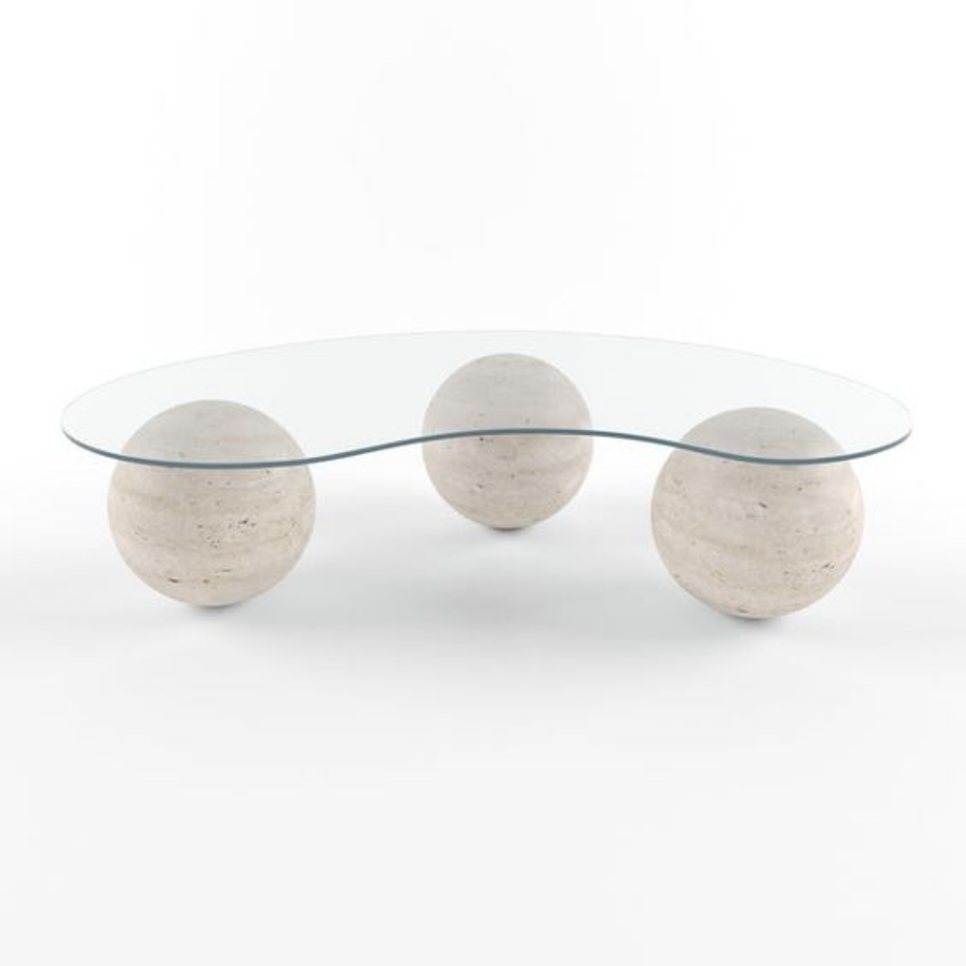 Wooden Spheres Coffee Table