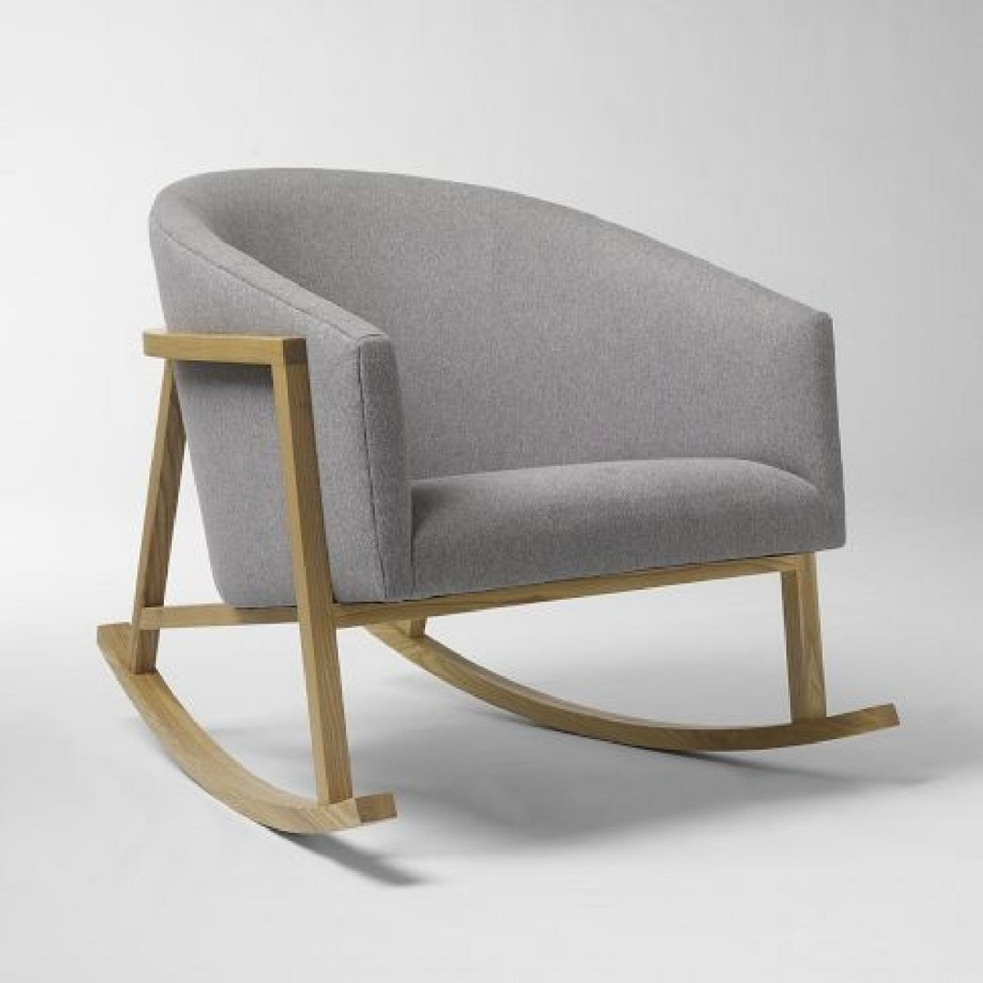 Wooden Accents Rocking Chair