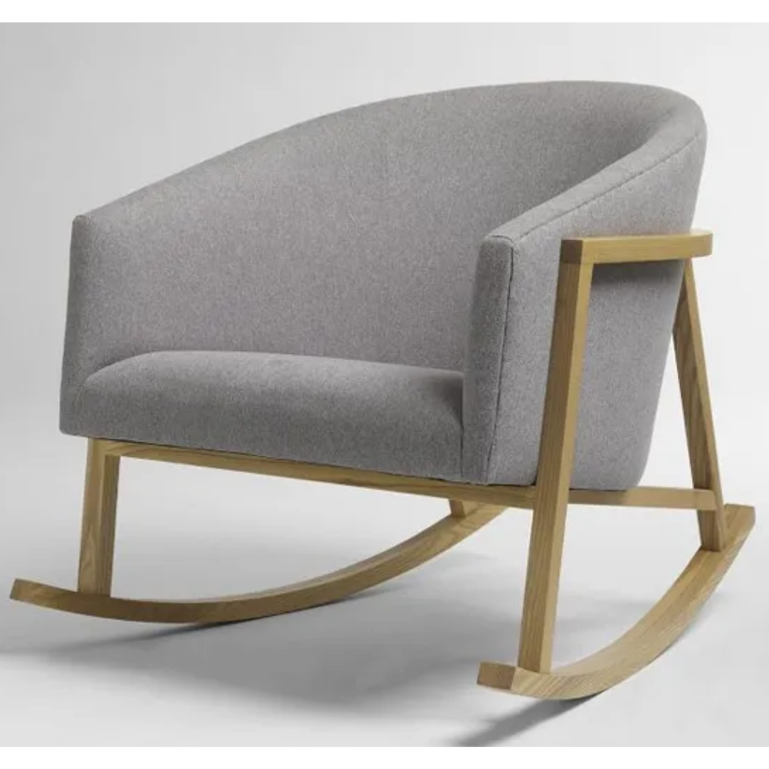 Wooden Accents Rocking Chair